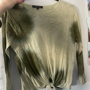 Small green crop top in amazing condition!